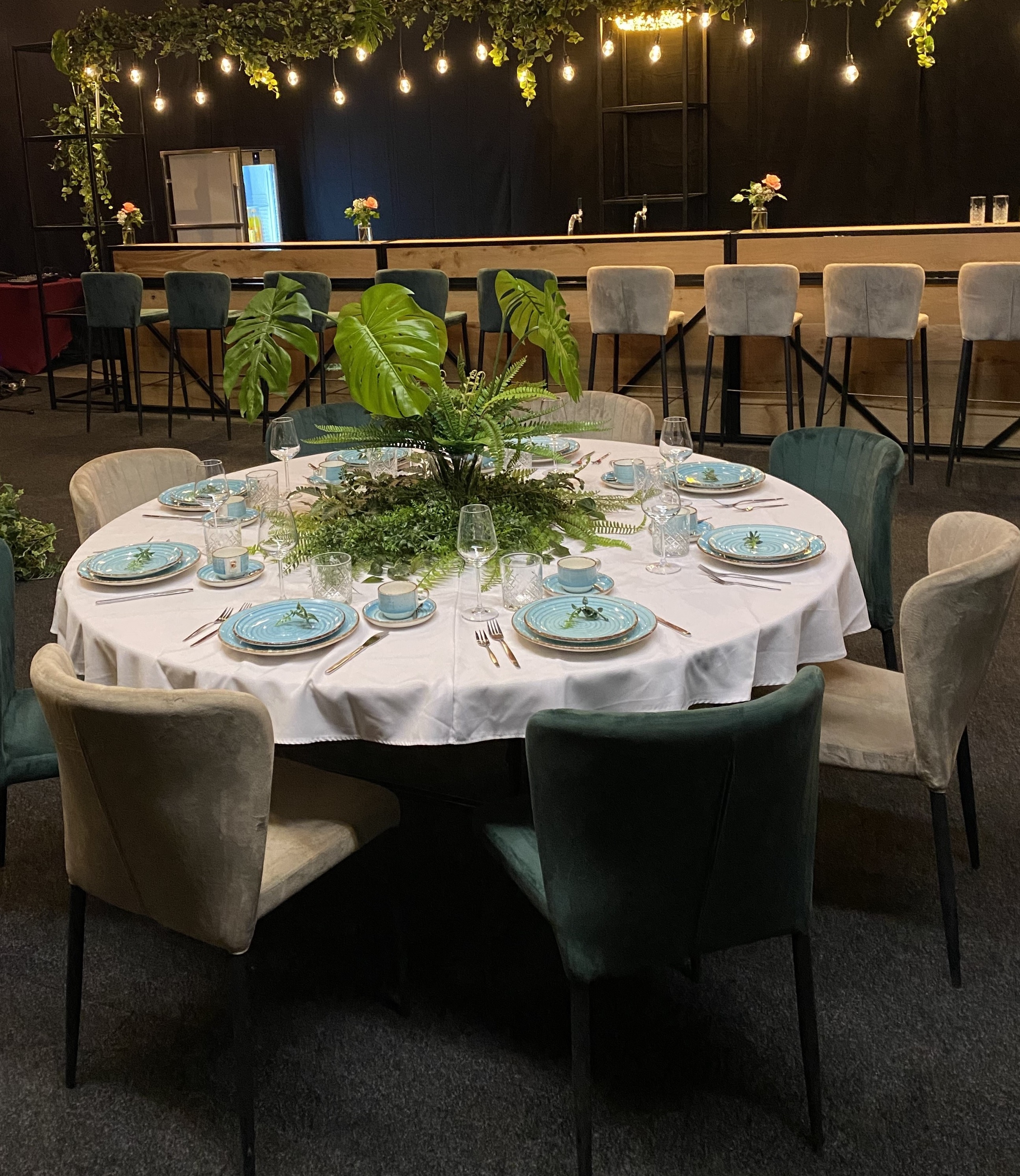 Blauw Kop en schotel